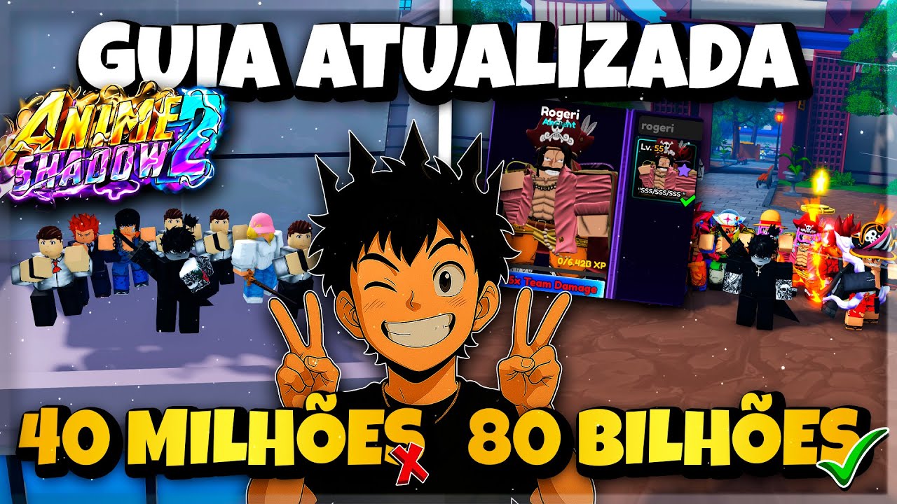 COMO SUBIR DE NÍVEL RÁPIDO NO ANIME SHADOW2! GUIA AVANÇADA