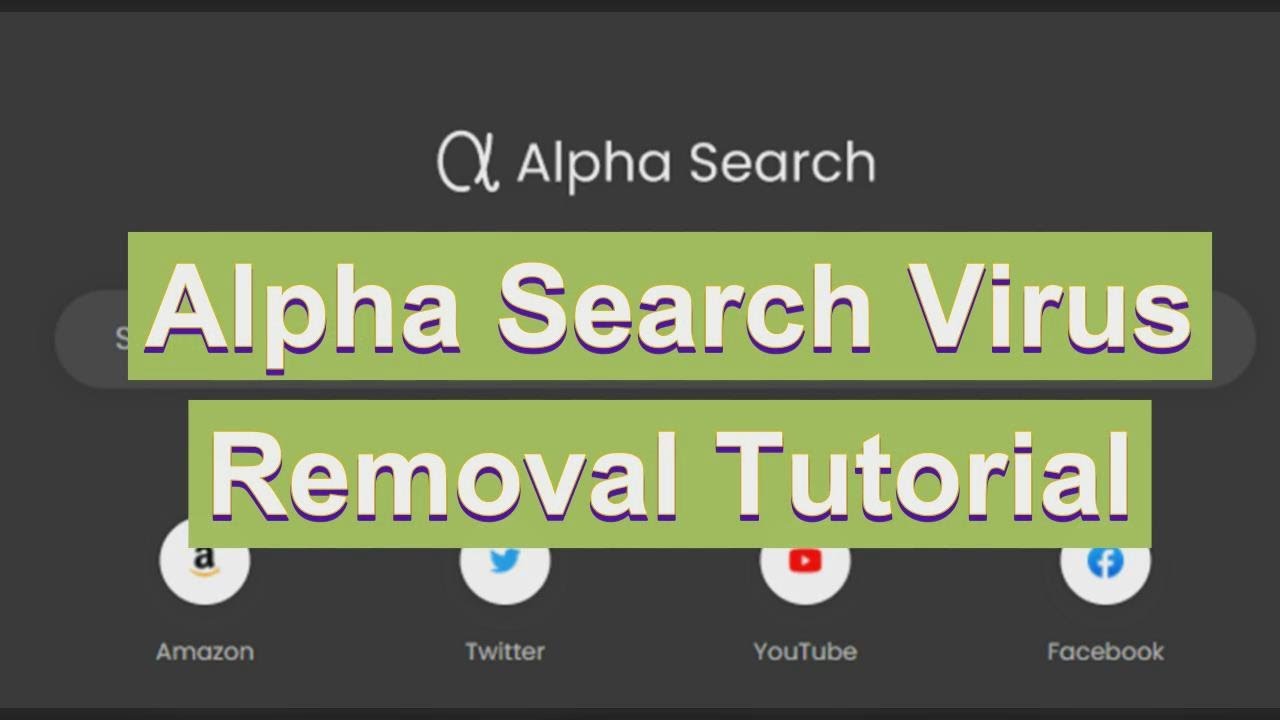 Solve Alpha Search Virus redirect