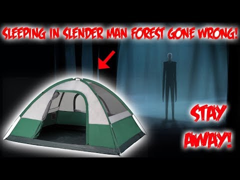 24 HOUR CHALLENGE IN SLENDERMAN FOREST - WE STAYED THE NIGHT