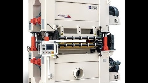 Double side calibrating wide belt sander machine