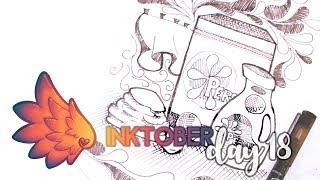 Inktober 2017 Day 18 ★ Derwent Graphik Line Maker Sepia