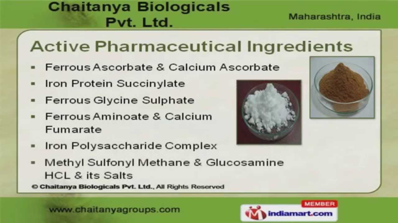 NUTRACEUTICAL AND PHARMACEUTICAL RAW MATERIALS by Chaitanya Biologicals