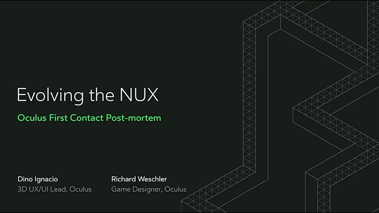 user experience new trends Oculus Connect | Evolving the NUX: Oculus First Contact Post Mortem