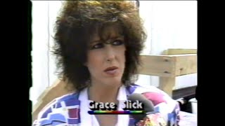 MTV Interview - Grace Slick (MTV - Live Aid 7/13/1985)