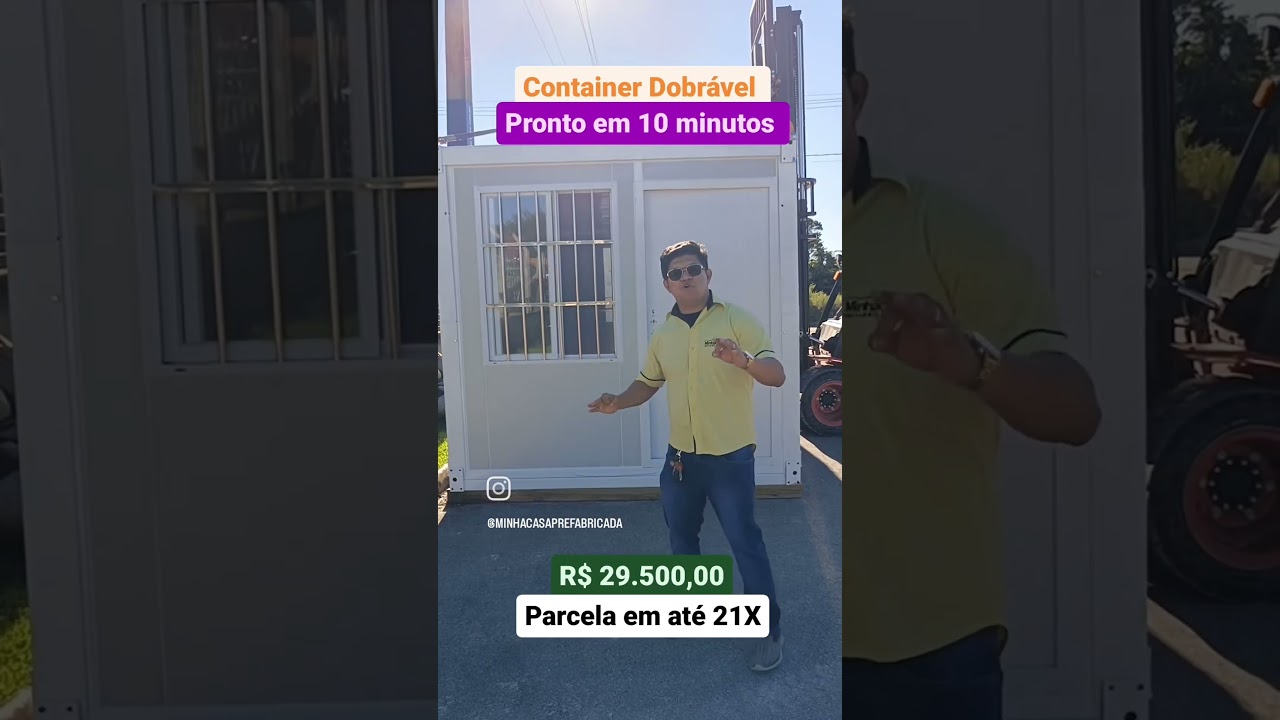 Container Dobrável pronto em 10 minutos 