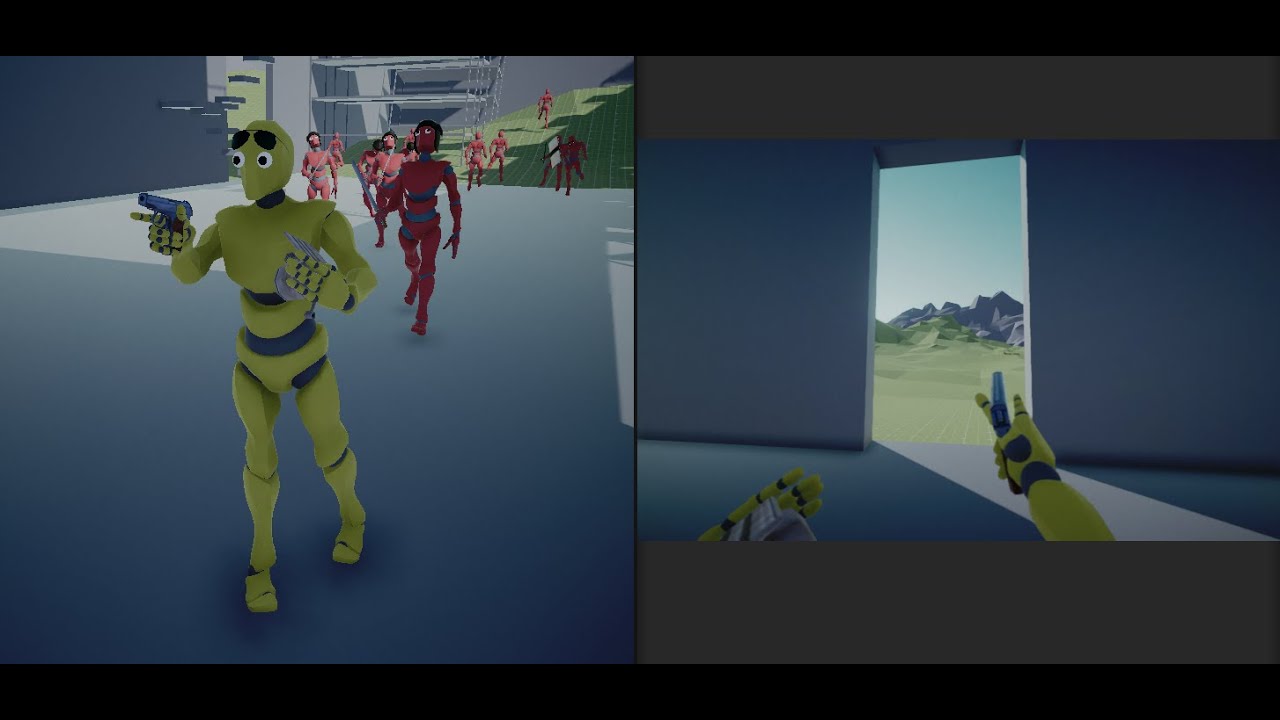 Unity Active ragdoll fps system test - YouTube
