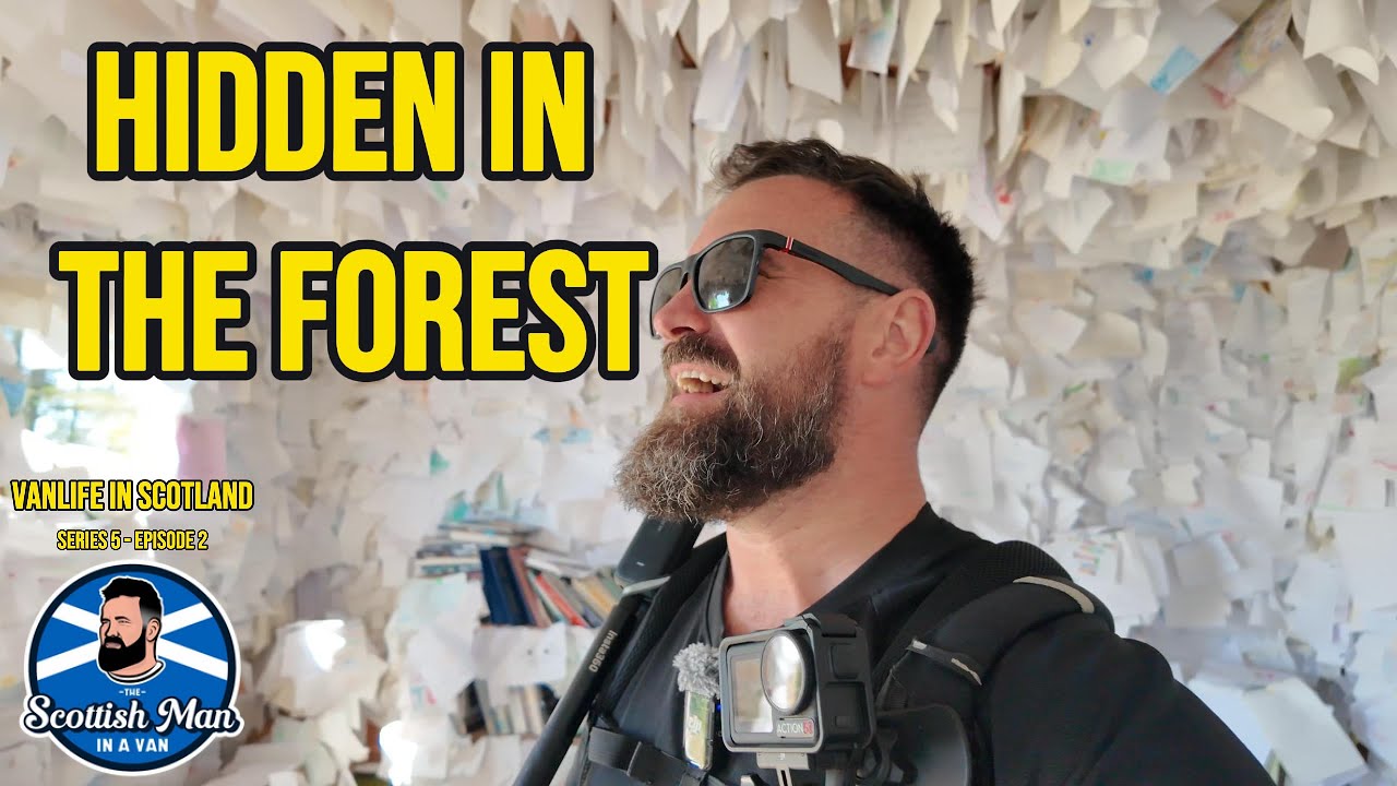 I FOUND A HIDDEN LIBRARY IN THE WOODS ON THE ISLE OF ARRAN - YouTube