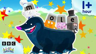 alphablock m mole learn read spell kids compilation alphablocks