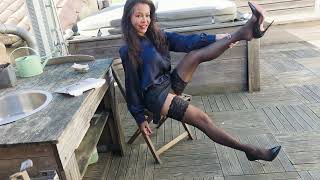 Wolford Satin Touch 20 Stay-Ups | Natural Light Elegance &amp; Real Wear Test