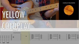 Yellow Coldplay Cover • Guitar Tab • Tutorial • Lesson