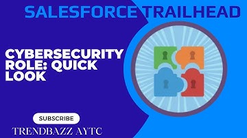 Cybersecurity Role: Quick Look - Salesforce Trailhead