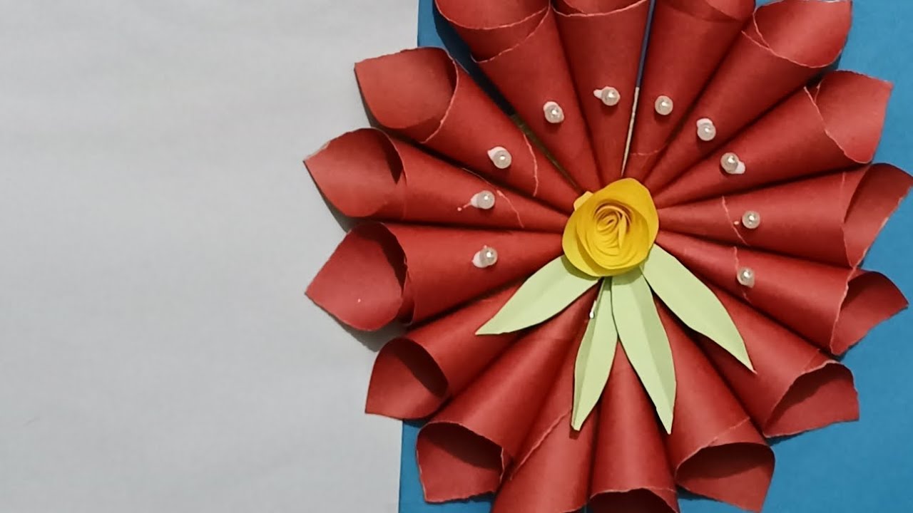 How to make beautiful paper wallhangingpaper wall hanging kaise banate