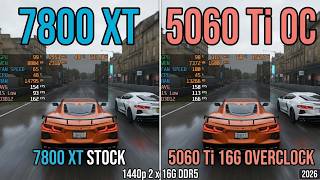 RX 7800 XT vs RTX 5060 Ti Overclocked: Which Wins?
