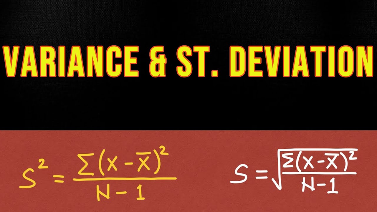 How to Calculate Standard Deviation and Variance - Treatment of  Experimental Data