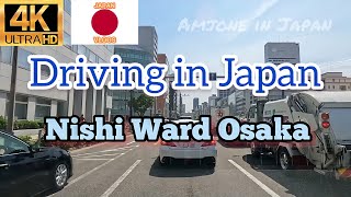driving in japan osaka Nishi ward japanese road 2022