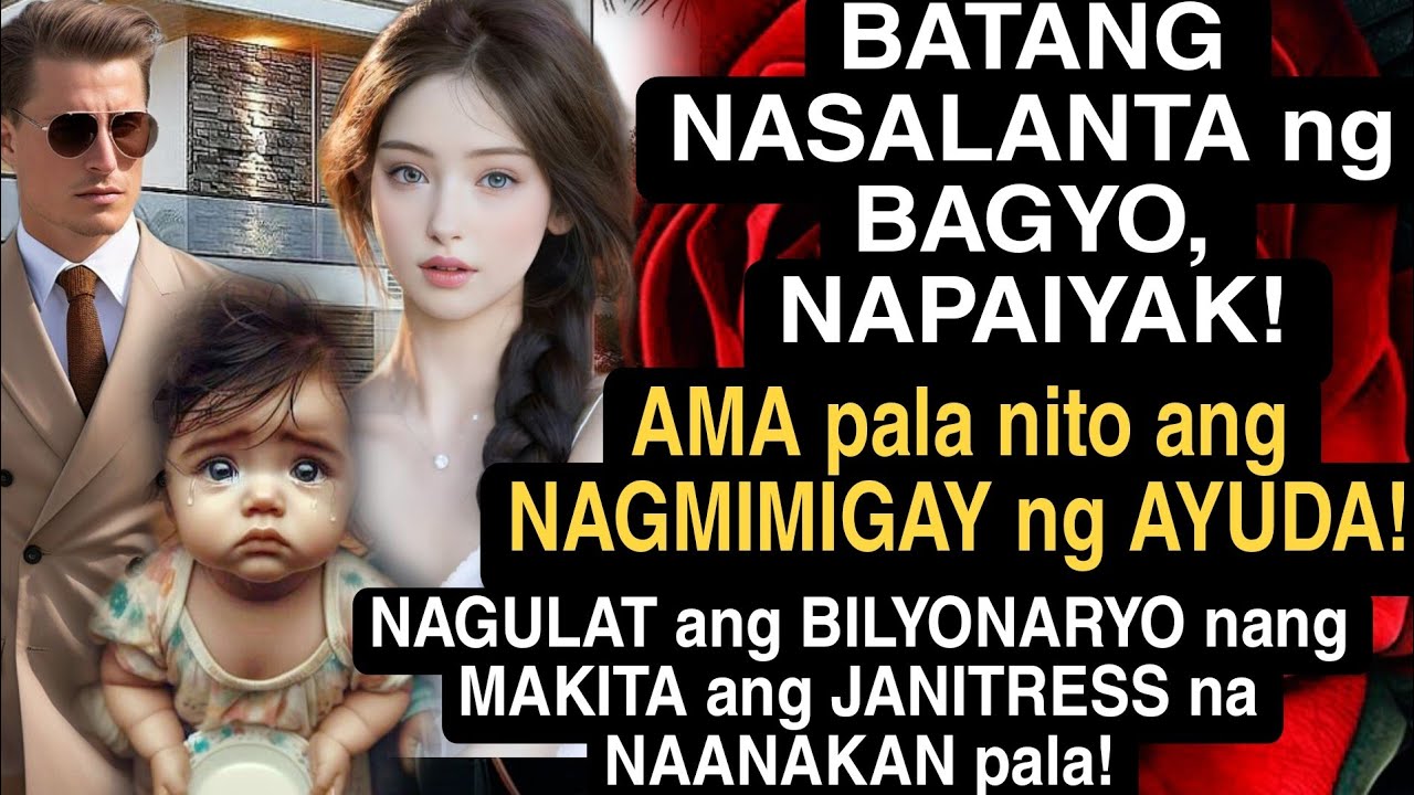 BATANG NASALANTA NG BAGYO, NAPAIYAK!AMA PALA NITO ANG NAGMIMIGAY NG AYUDA!