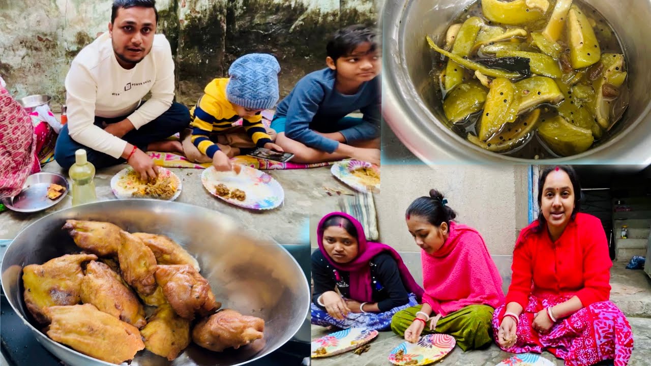 ছোট্ট একটা ঘরোয়া পিকনিক স্পেশাল কাঁচা আমের চাটনি আর কুমড়া ফুলের বড়া রেসিপি | Family Picnic 2026 