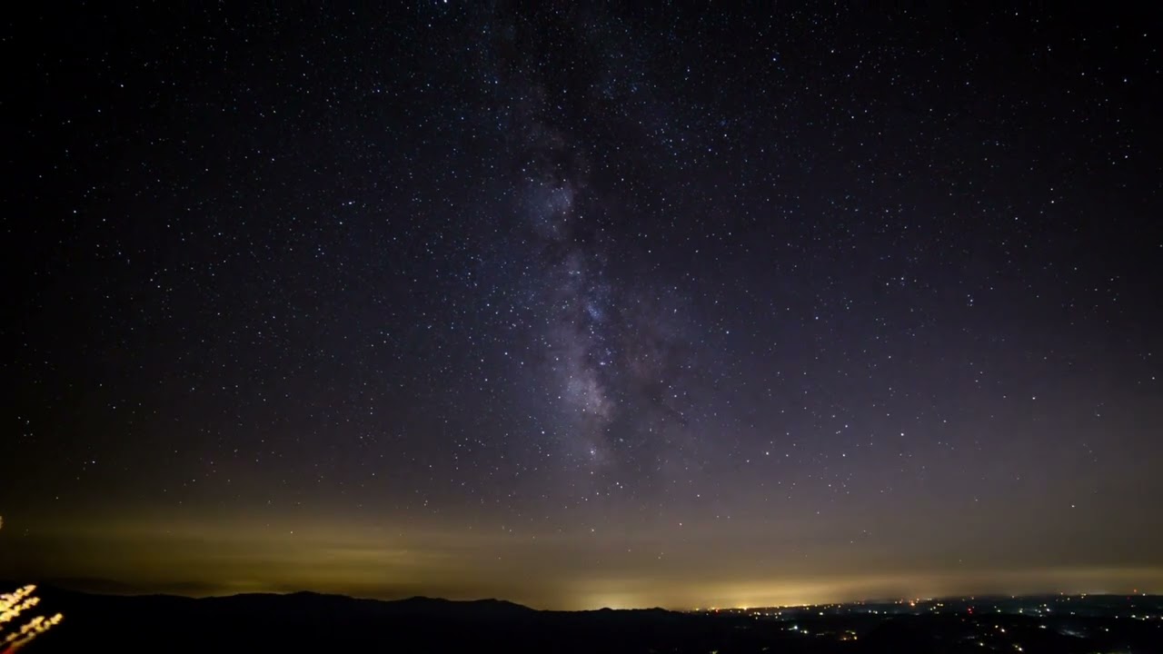 Beethoven Moonlight Sonata. Space Viewed From Earth. Relaxing/