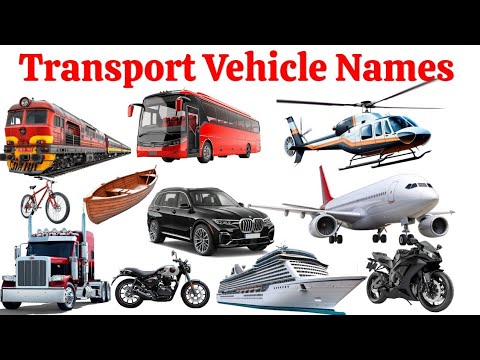 10 Transport Vehicle Names for kids with Pictures | यातायात वाहनों के नाम | Junior Kids Learning