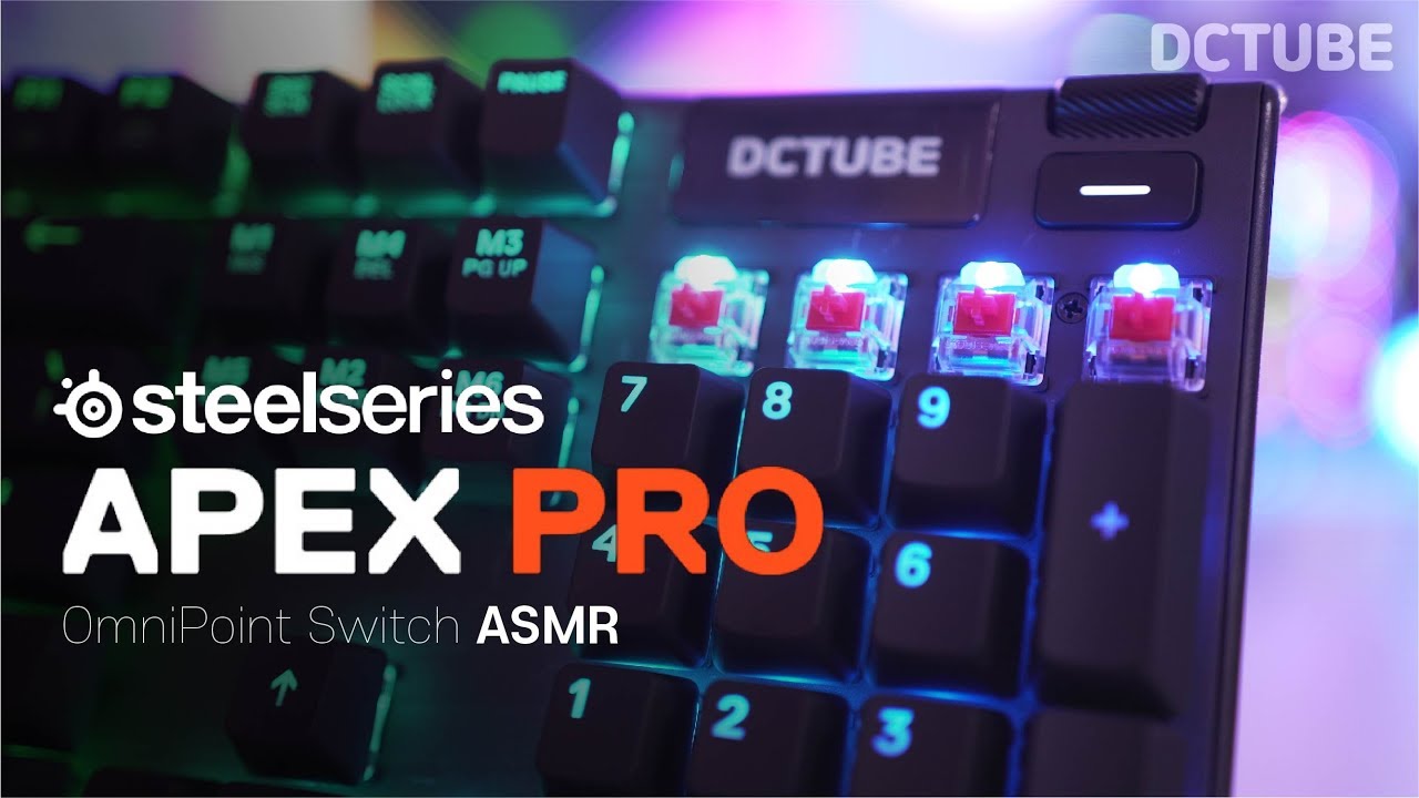 [ASMR] 스틸시리즈 Apex Pro 기계식 키보드 타건음 소리 (OmniPoint 스위치)