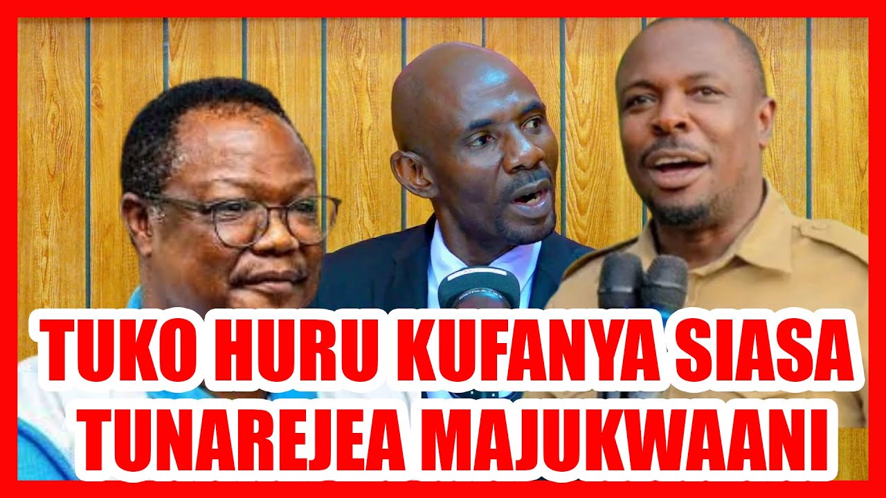 KIMENUKA CHADEMA WACHARUKA ''ZUIO LA KUFANYA SIASA LIMEISHA TUNAREJEA UWANJANI/HAKUNA WA KUTUZUIA''