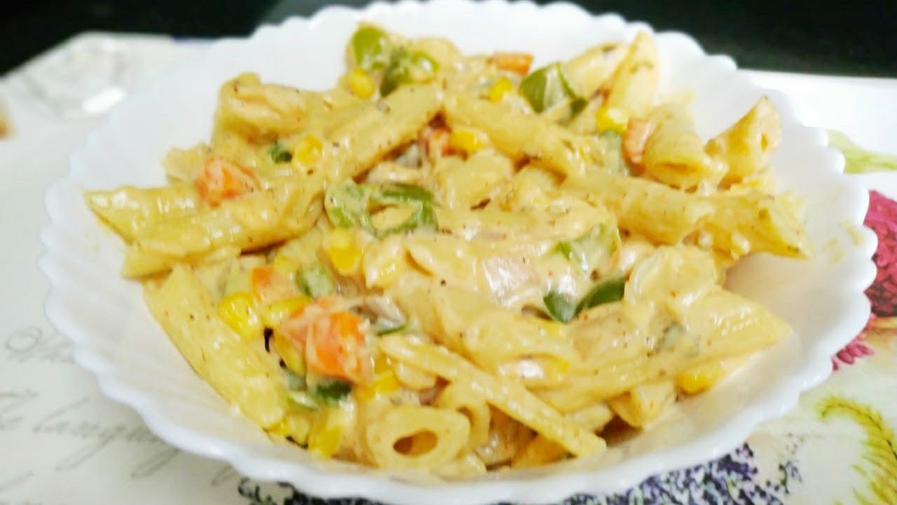 Wheat Flour White Sauce Pasta White Sauce Pasta Recipe Creamy & Chesse Pasta YouTube