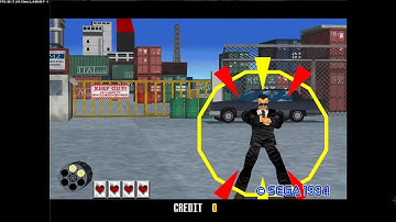 Virtua Cop - Arcade Version in attract mode | 1080 60fps