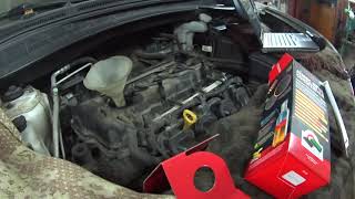 Обработка двигателя Hyundai присадкой Xado 1 Stage