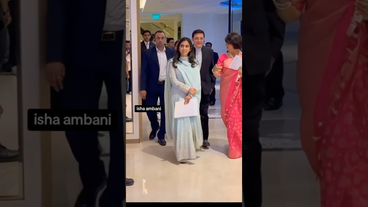 Isha Ambani Stuns in Her Simple Yet Elegant Look 🌼💫