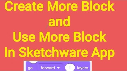 How to create More block and Use in Sketchware app Tutorial @sketchwareappmaker8819