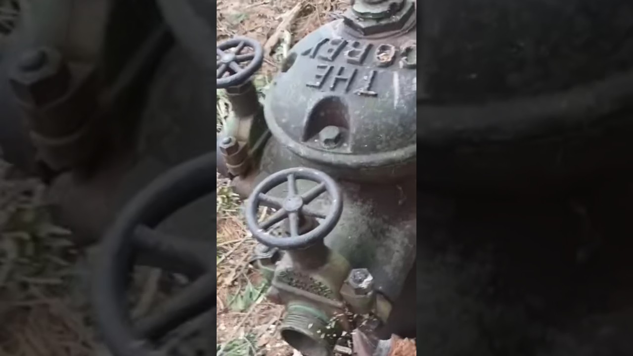 old ruined hydro system