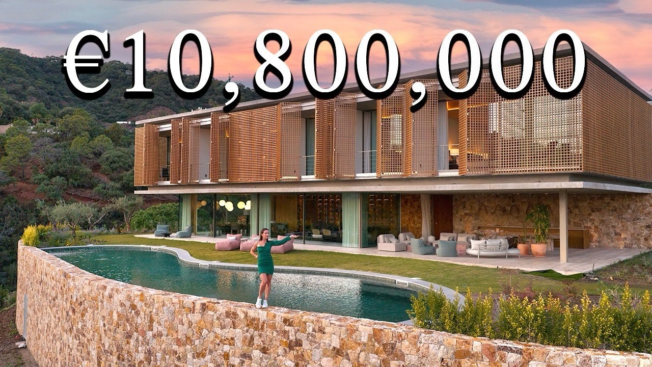 Touring a € 10,800,000 FUTURISTIC Modern Mansion in the hills of Marbella!