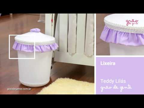 Lixeira Teddy Lilás | Ref: 50355