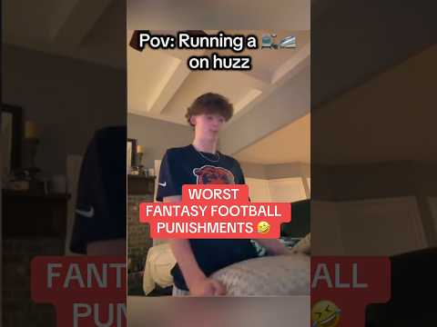 WORST Fantasy Football Punishments Ever? Last kid is COOKED 😂... #shorts #sports #nfl #cringe