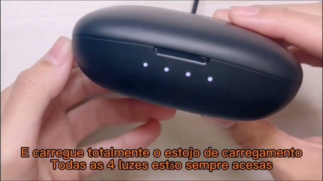 HAPPYAUDIO Fones de ouvido Bluetooth 5.0 TWS Fone de ouvido sem fio  esportivo com ganchos de ouvido Controle de volume Com microfone IPX7 à  prova d'água 35 horas de reprodução para fitness