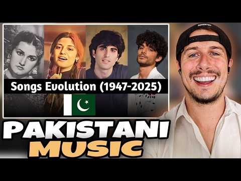 Reacting to Pakistani Music Evolution 🇵🇰 (1947–2025)