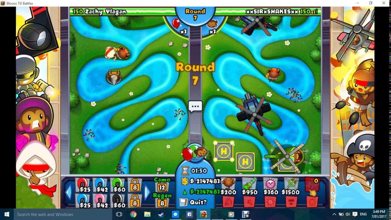 bloons td battles hacks 2018