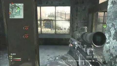 MW3 Rabdom Throwing Knife First Blood, While Flashed! RazR Viridz
