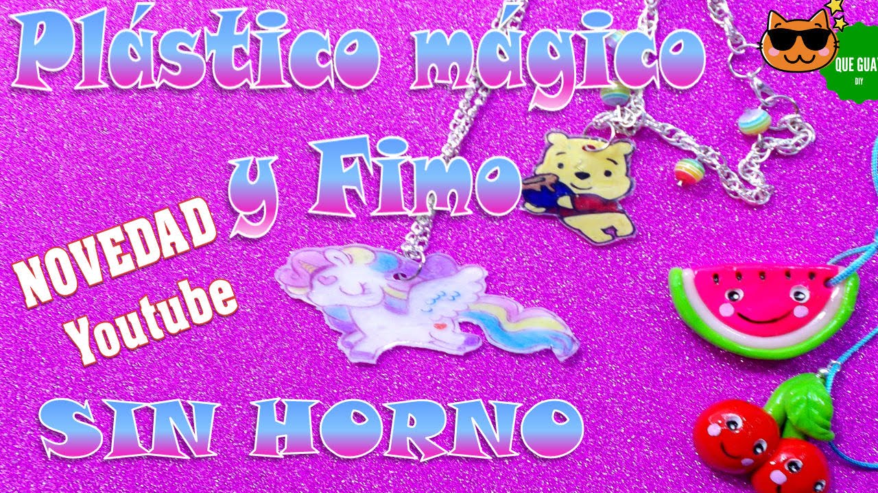♥ Truco ♥ PLASTICO MÁGICO Y ARCILLA POLIMÉRICA SIN HORNO ♥ Plástico encogible y Fimo DIY kawaii emoticons