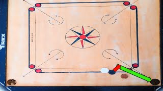 top 5 defferent and better shot and stroke जो बार बार आता है in carrom ||carrom sangam strike||😱