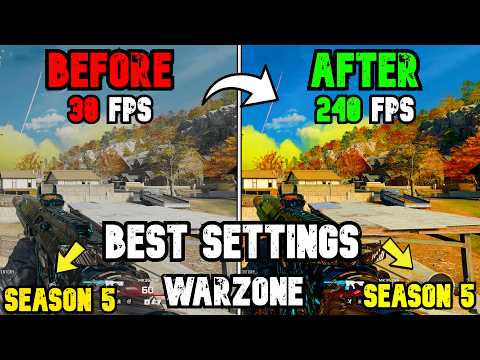BEST PC Settings for Warzone SEASON 5! (Optimize FPS & Visibility)