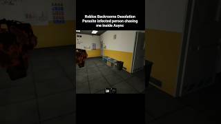 Roblox Backrooms Desolation parasite infected person chasing me inside Async
