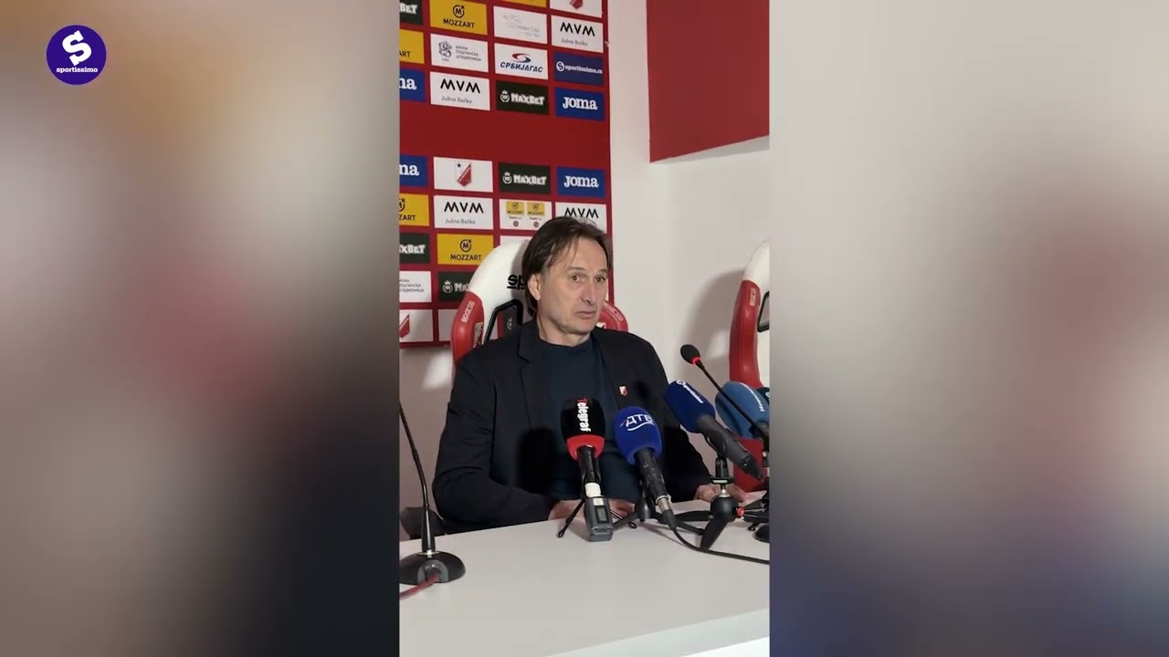 Pres konferencija Miroslava Tanjge posle velike pobede nad Partizanom