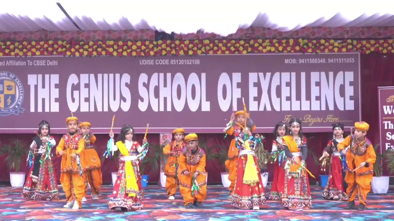 Gujrati Dance by UKG kids GENIUS FEST -2.0
