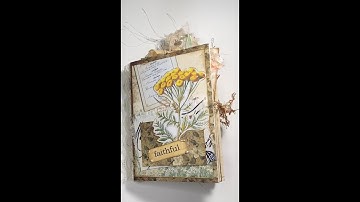 Tab binding envelope mini junk journal tutorial