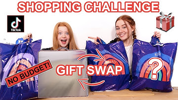 Gift Swap TikTok Shopping Challenge *Sister Vs Sister | No Budget Shopping Haul | Ruby and Raylee