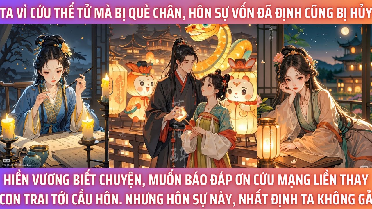 TA VÌ CỨU THẾ TỬ MÀ BỊ QUÈ CHÂN, HÔN SỰ VỐN ĐÃ ĐỊNH CŨNG BỊ HỦY. HIỀN VƯƠNG BIẾT CHUYỆN, MUỐN BÁO