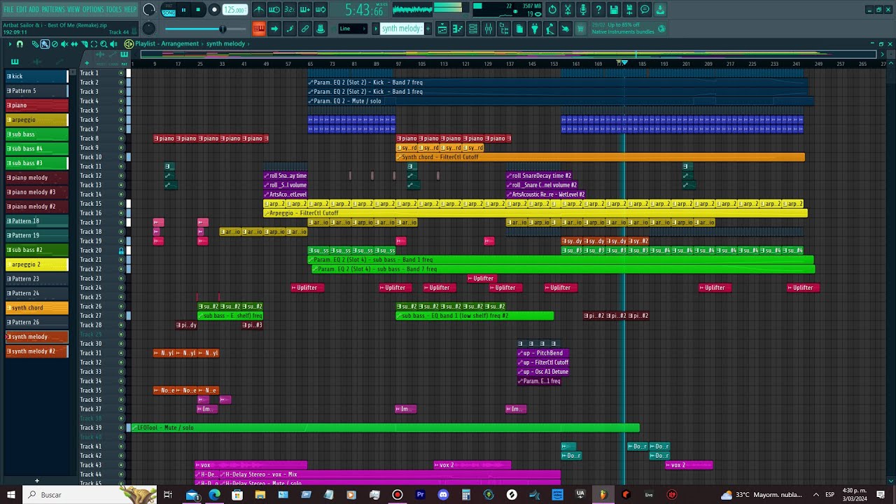 ARTBAT, Sailor & I   Best Of Me (Remake) [Fl Studio]
