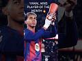 Yamal Wins Player of the Month 🔥 #barcelona #barca #laliga #playerofthemonth #lamineyamal #lamine
