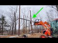 No Skylift Needed!! UP WE GO!! EP #2 Building a Fire/Lookout Tower Airbnb!!!